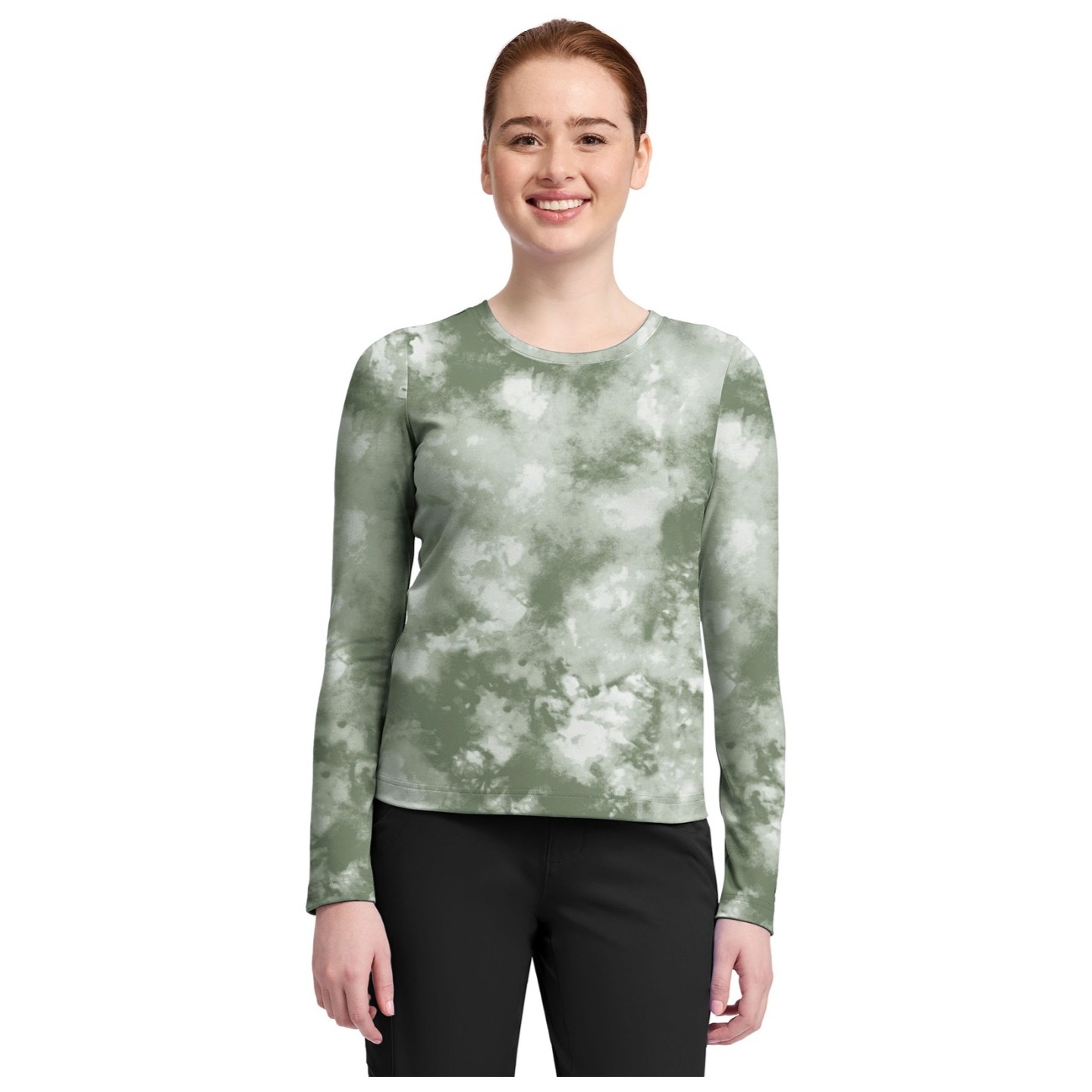 HH816 Healing Hands Melissa Long Sleeve Scrub Print Tee