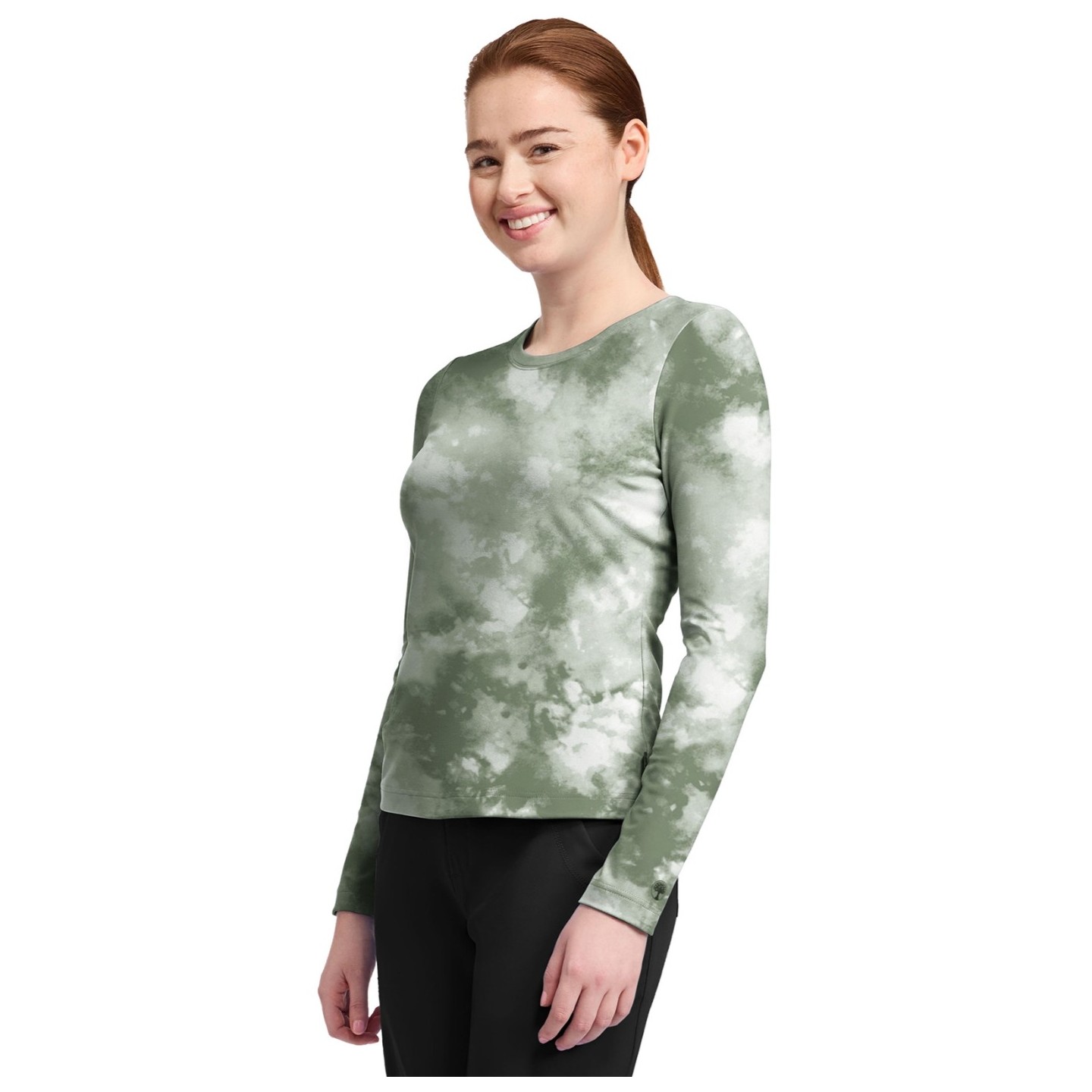 HH816 Healing Hands Melissa Long Sleeve Scrub Print Tee