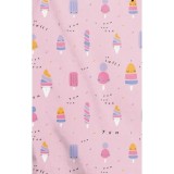 Z16213 Zoe + Chloe Haut Imprimée Encoches Cou - Nice Cream