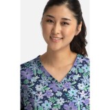 1767 Maevn V-Neck Print Top - Spring Fantasy