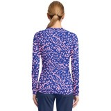 MC699 Med Couture Printed Long Sleeve Underscrub Tee - Two Tone Skin