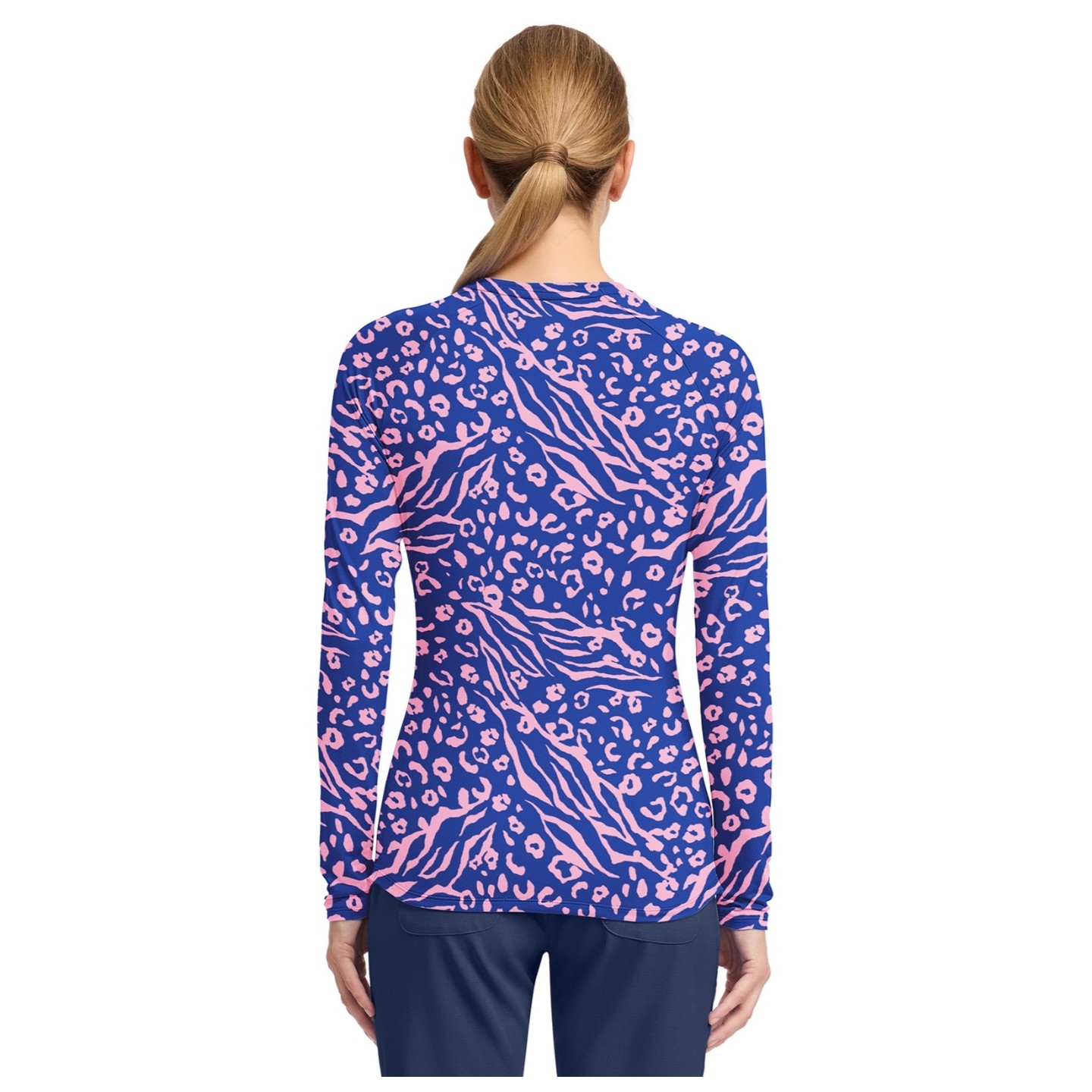 MC699 Haut Imprimé Underscrub à Manches Longues par Med Couture - Two Tone Skin