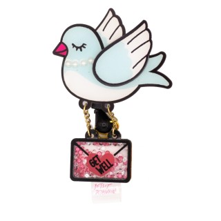 BA156 Betsey Johnson Porte-Badge Rétractable Dynamique par koi - Bluebird