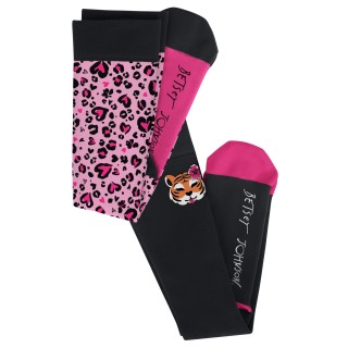 BA179 koi Betsey Johnson 2-Pack Compression Socks - Lovely Tiger