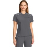 IN644A GNR8 Zip Neck Henley Top with Contrast Detail by Infinity