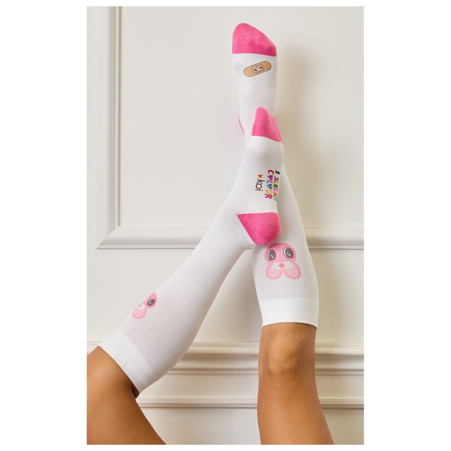 A122A koi Artist Series Chaussettes de Compression 2-Paires - Liddle Bunny