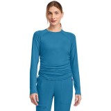 MC700 Amp Ruched Adjustable Length Long Sleeve Underscrub Top by Med Couture