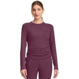 MC700 Amp Ruched Adjustable Length Long Sleeve Underscrub Top by Med Couture