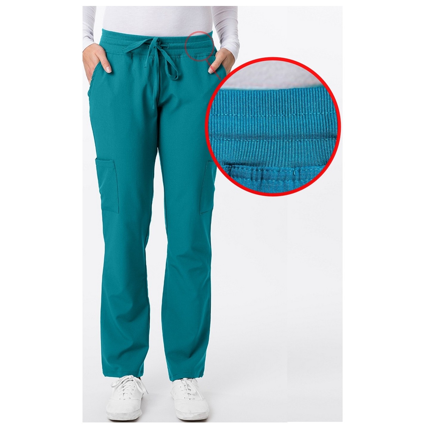 *FINAL SALE 2200 4Flex Modern Straight Leg Cargo Scrub Pants by Greentown