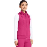 MC500 AMP 4 Pocket Zip Front Vest with Removable Hood by Med Couture