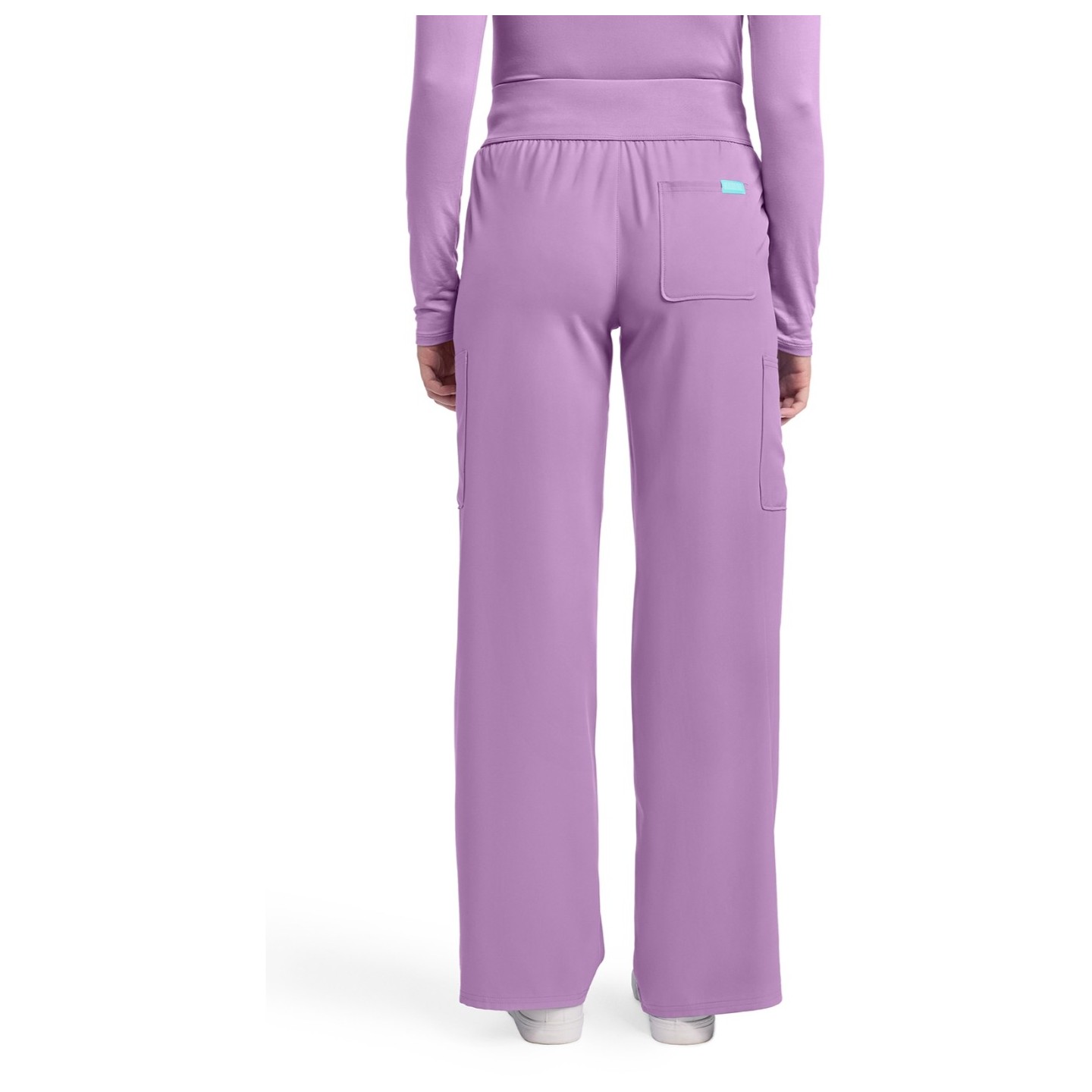 MC011 Insight Ruched Waist Wde Leg Pant with 5 Pockets by Med Couture