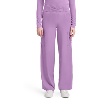 MC011 Insight Ruched Waist Wde Leg Pant with 5 Pockets by Med Couture