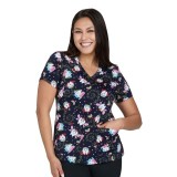 384PR koi Basics Leslie Haut Imprimé - Toothie