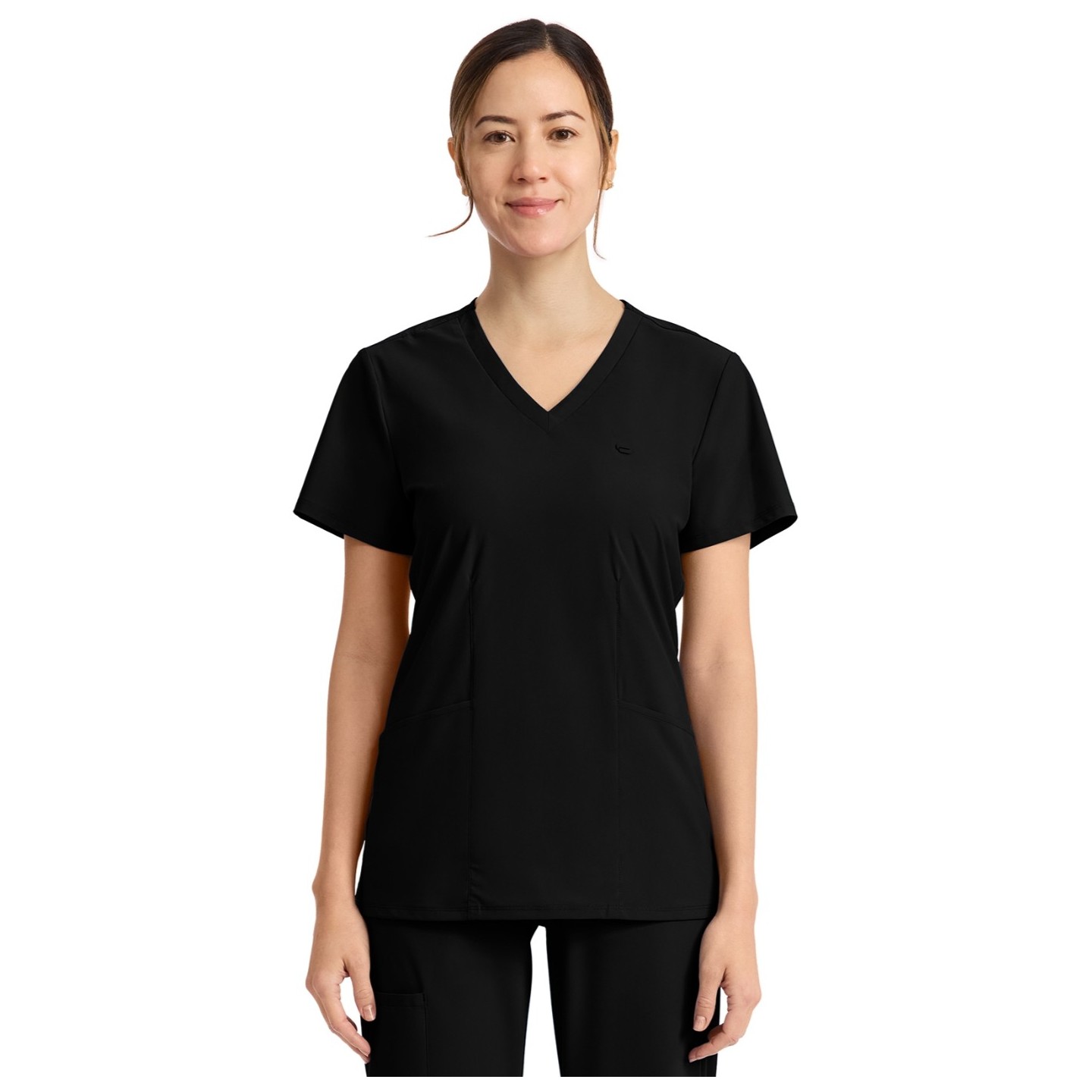 IN647A Pursuit 2 Pocket V-Neck Top by Infinity