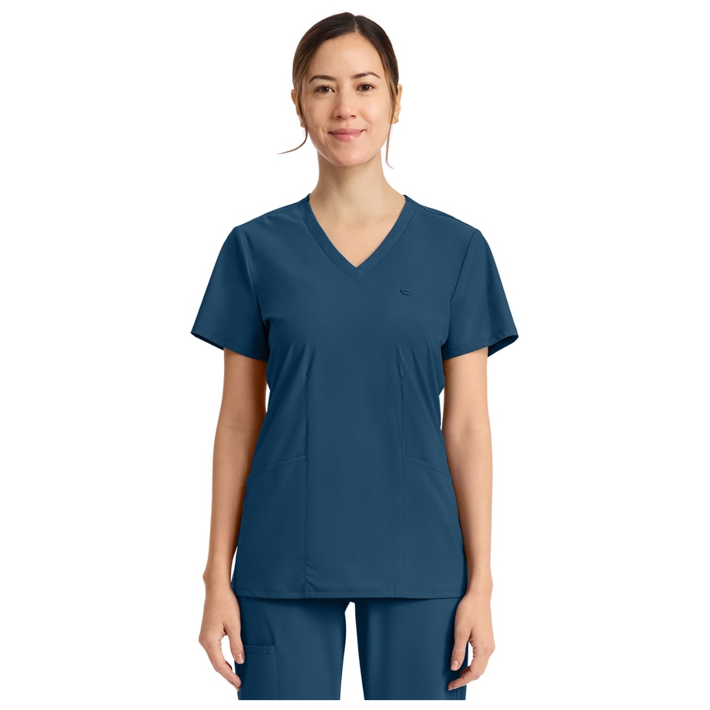 IN647A Pursuit 2 Pocket V-Neck Top by Infinity