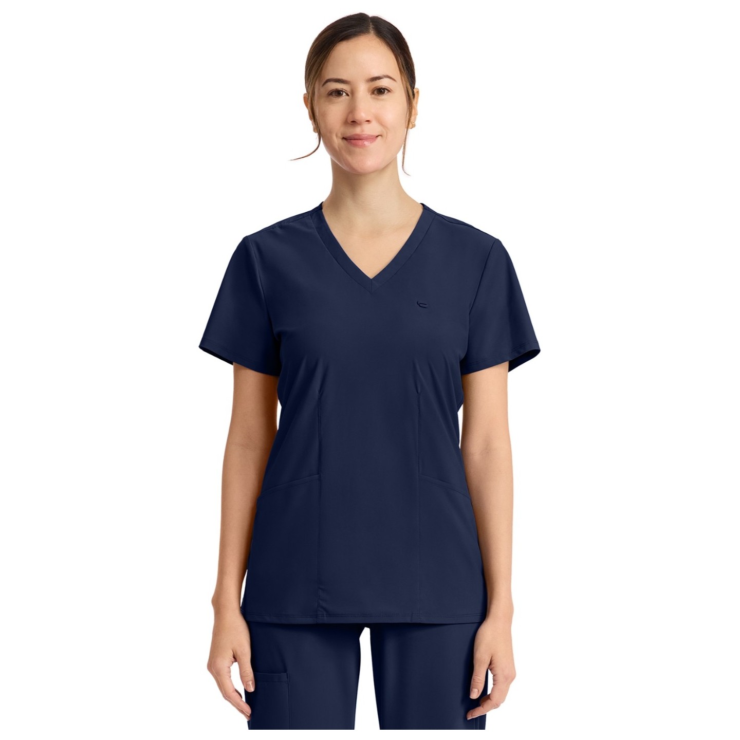 IN647A Pursuit 2 Pocket V-Neck Top by Infinity