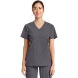 IN647A Pursuit 2 Pocket V-Neck Top by Infinity