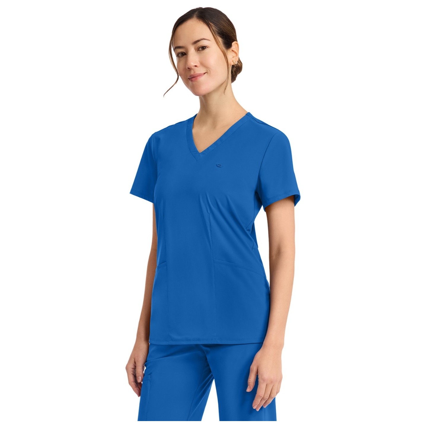 IN647A Pursuit 2 Pocket V-Neck Top by Infinity