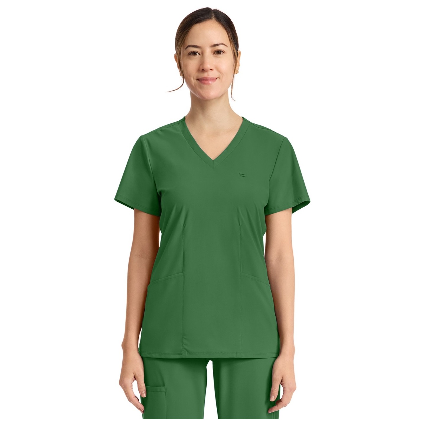 IN647A Pursuit 2 Pocket V-Neck Top by Infinity