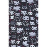 384PRA koi Artist Series Leslie Print Top - Billy Cat