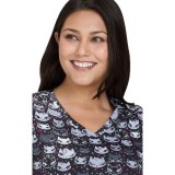 384PRA koi Artist Series Leslie Print Top - Billy Cat