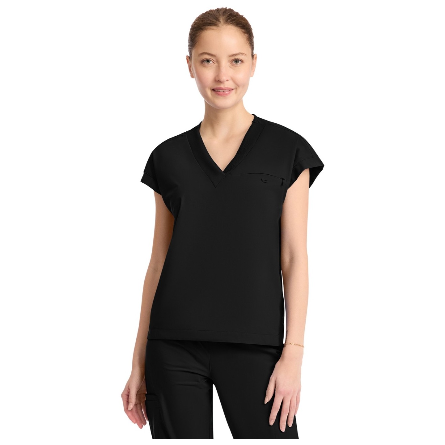 IN650A Pursuit V-Neck Dolman Sleeve Top by Infinity