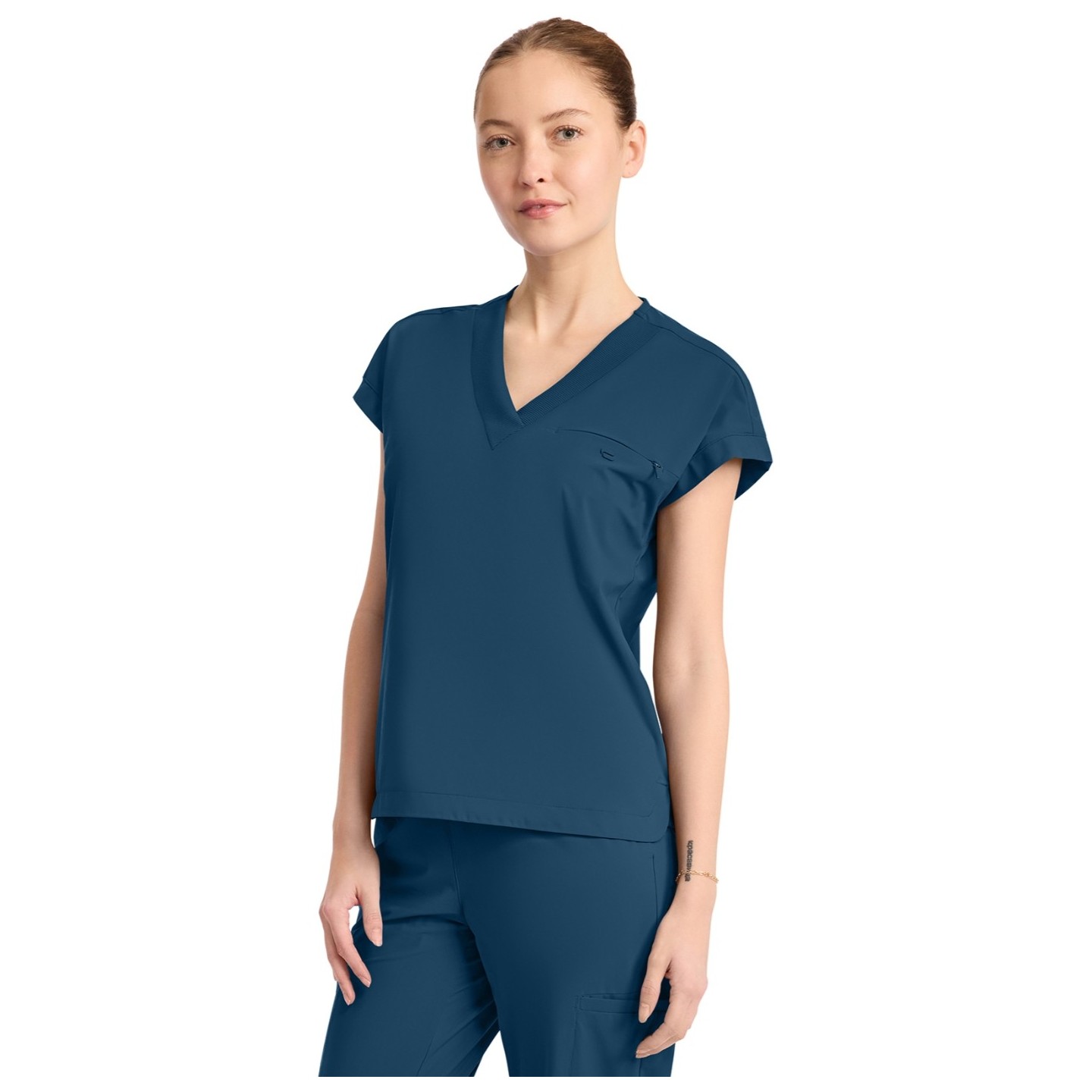 IN650A Pursuit V-Neck Dolman Sleeve Top by Infinity