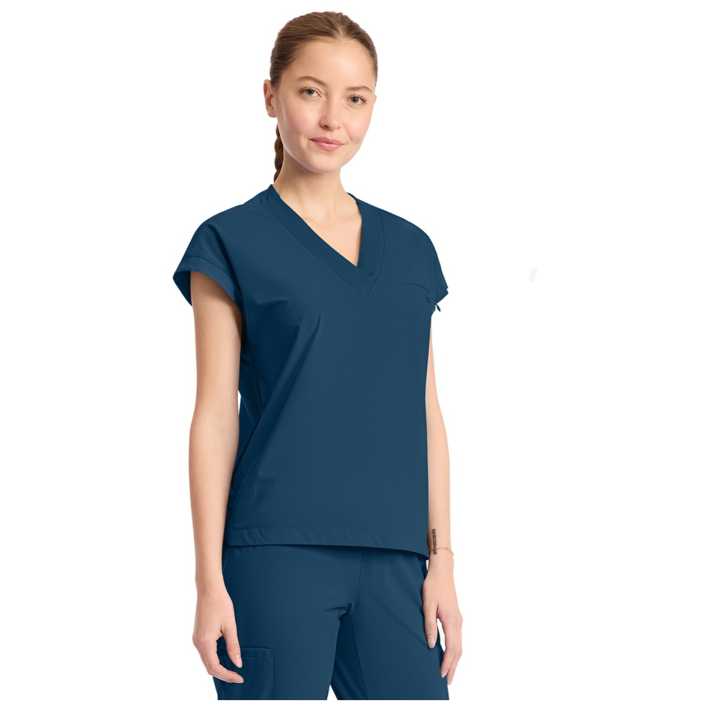 IN650A Pursuit V-Neck Dolman Sleeve Top by Infinity