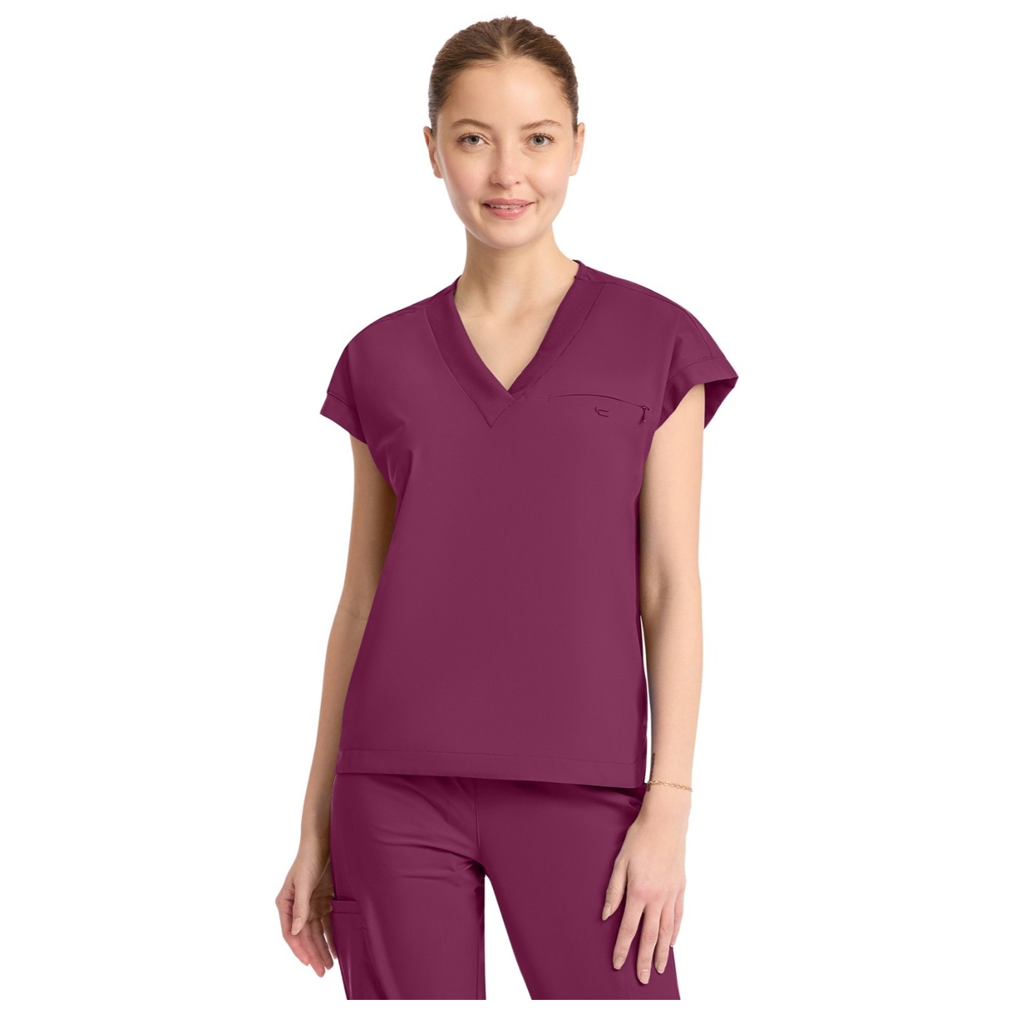 IN650A Pursuit V-Neck Dolman Sleeve Top by Infinity