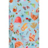 384PRA koi Artist Series Leslie Print Top - Tis The Season