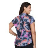1093PR koi Basics Haut Imprimé Ari avec Encolure Fendue - Flower Swirl