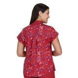 1093PRA koi Basics Artist Series Haut Imprimé Ari avec Encolure Fendue - Etta Vee Snowflakes