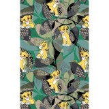 TF796 Tooniforms 2 Pocket V-Neck Print Top by Cherokee - Tropical Roar