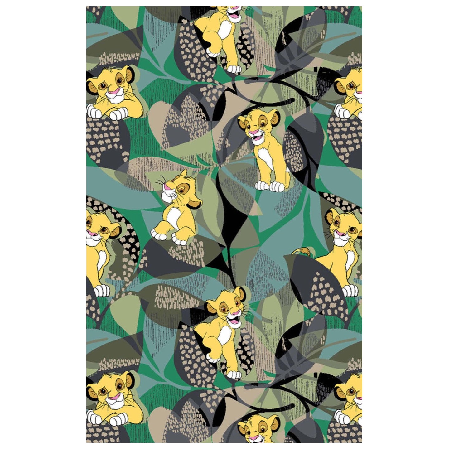 TF796 Tooniforms 2 Pocket V-Neck Print Top by Cherokee - Tropical Roar