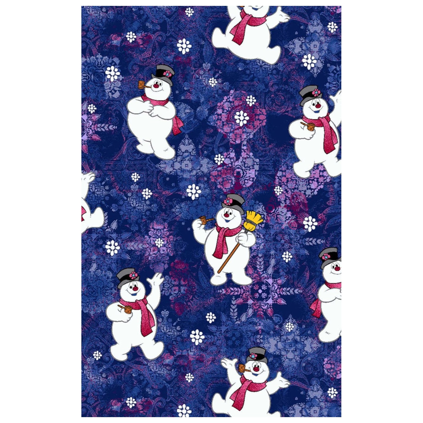 TF796 Tooniforms 2 Pocket V-Neck Print Top by Cherokee - Chilly Tiles