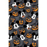 TF796 Tooniforms Haut Imprimé à Col en V avec 2 Poches par Cherokee - Scaredy Pumpkin