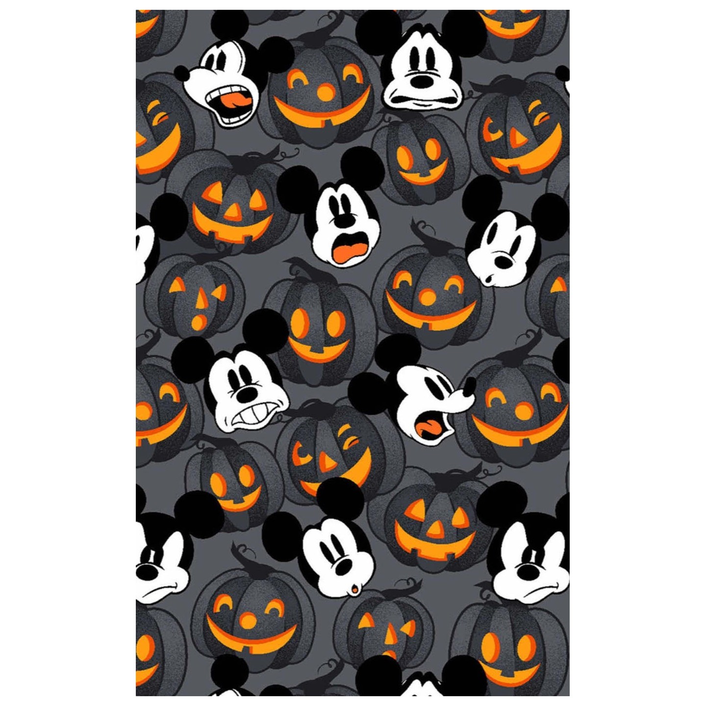 TF796 Tooniforms Haut Imprimé à Col en V avec 2 Poches par Cherokee - Scaredy Pumpkin