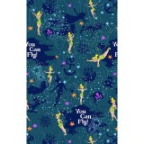 TF796 Tooniforms 2 Pocket V-Neck Print Top by Cherokee - Tinker Bell Flight