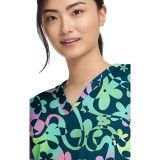 MC8564 Haut Imprimé à Col en V avec 2 Poches par Med Couture - Dizzy Daisy