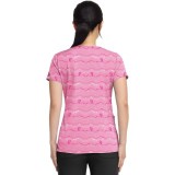 MC8564 Med Couture 2 Pocket V-Neck Print Top - In the Loop