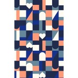 MC632 Med Couture V-Neck Print Top - Board Game