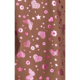 1141PR koi Basics Haut Imprimé Irisé Ari avec Encolure Fendue - Iridescent Light Bright Walnut