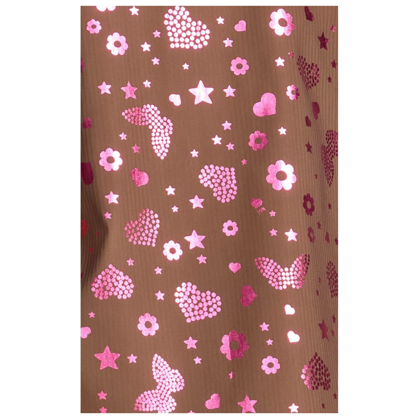 1141PR koi Basics Haut Imprimé Irisé Ari avec Encolure Fendue - Iridescent Light Bright Walnut