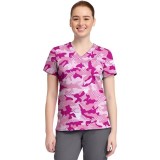 MC632 Med Couture V-Neck Print Top - Fierce Fighter