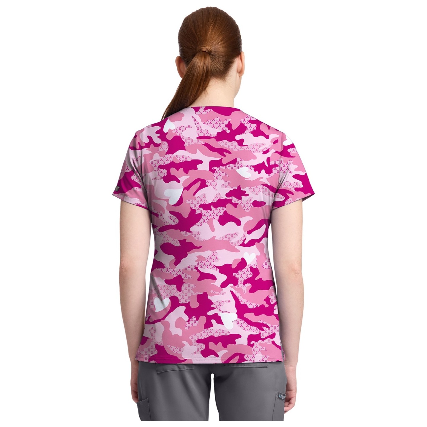 MC632 Med Couture V-Neck Print Top - Fierce Fighter