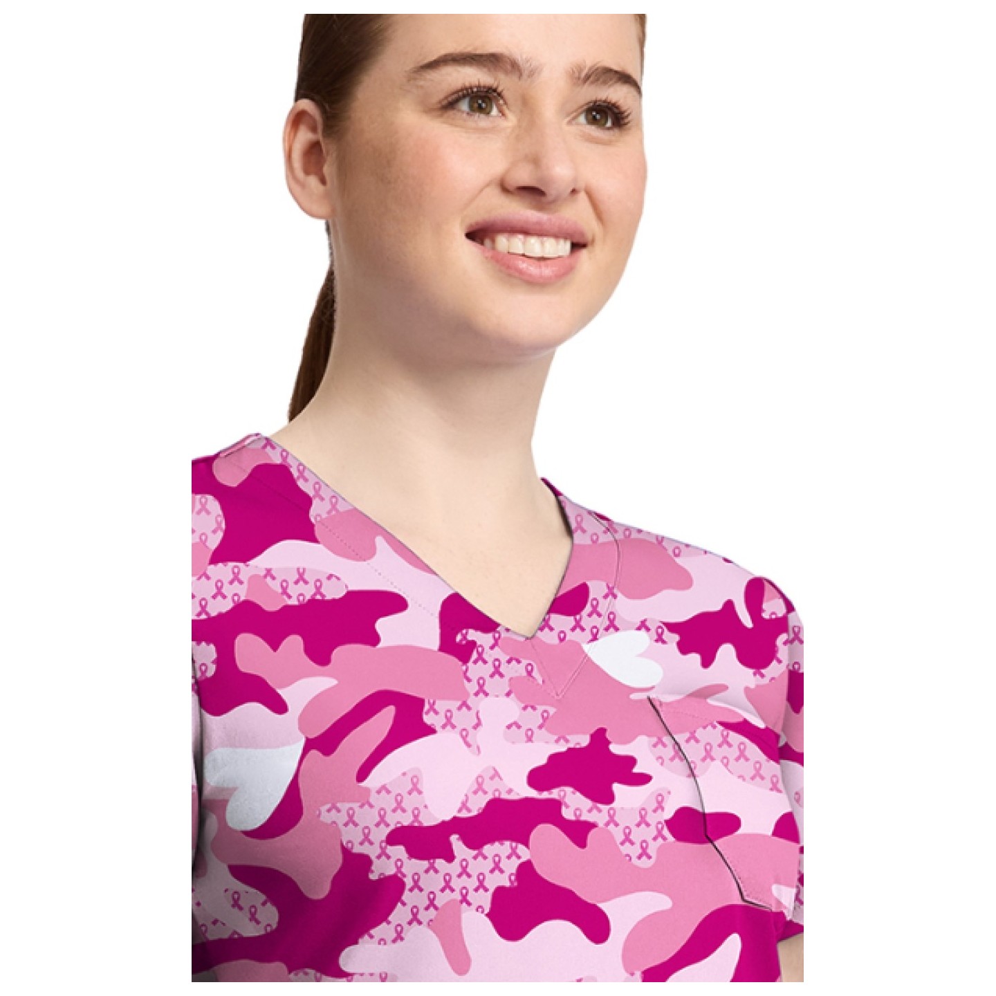 MC632 Med Couture V-Neck Print Top - Fierce Fighter