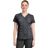 MC632 Med Couture V-Neck Print Top - First Rodeo