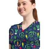 CK857 Haut Imprimé à Col en V Haut-bas par Cherokee - Growing Love