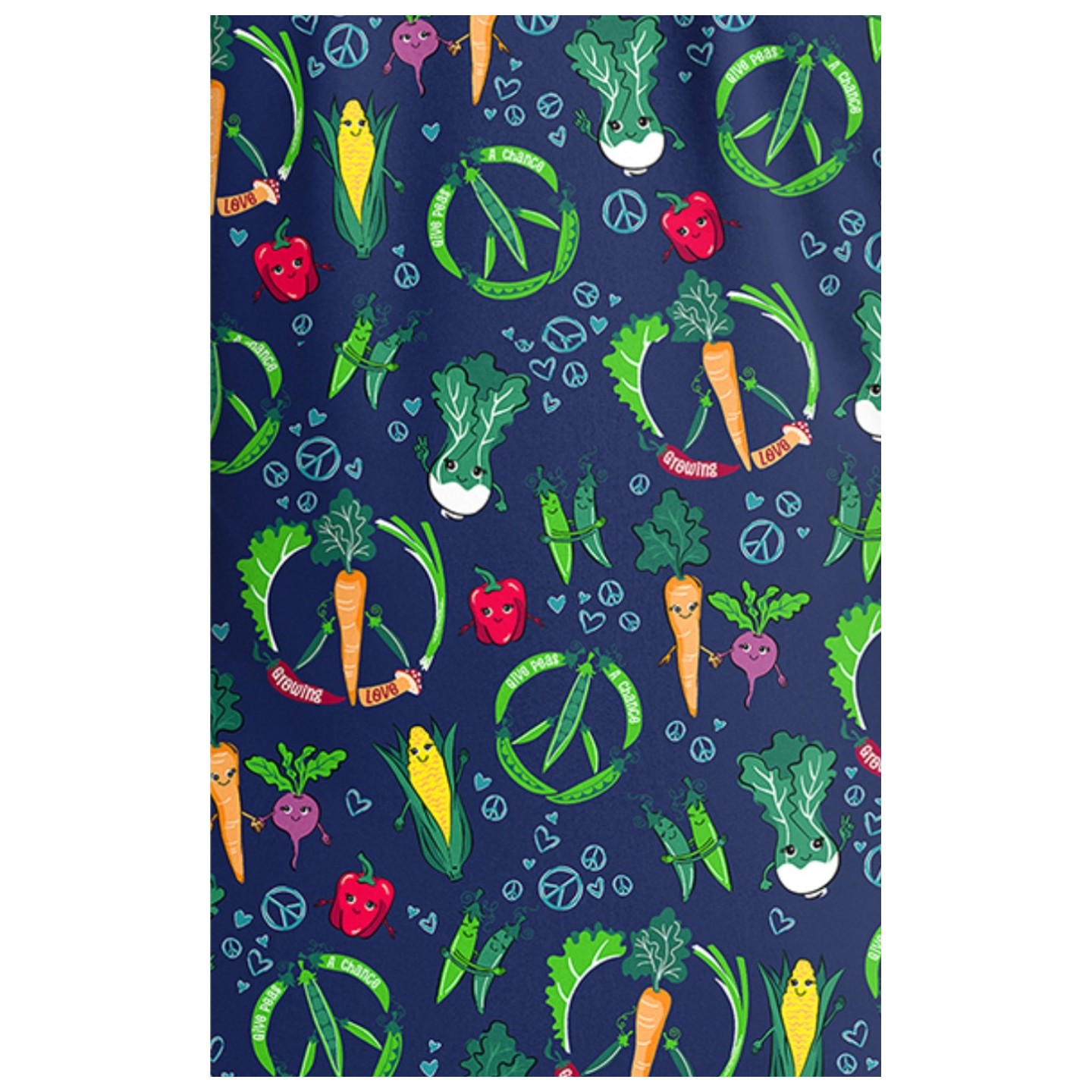 CK857 High-Low V-Neck Print Top by Cherokee - Growing Love