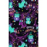 CK856 Haut Imprimé à Col en V avec 2 Poches par Cherokee - Hocus Croakus